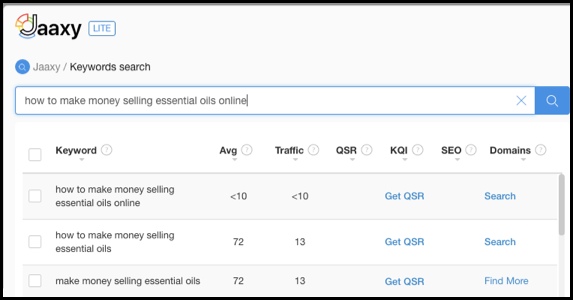 Jaaxy can show you keywords to use.