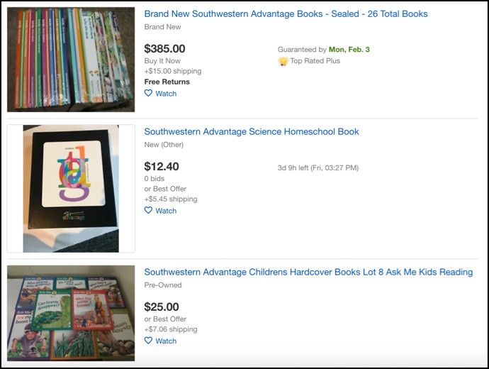 Southwestern Advantage book ebay