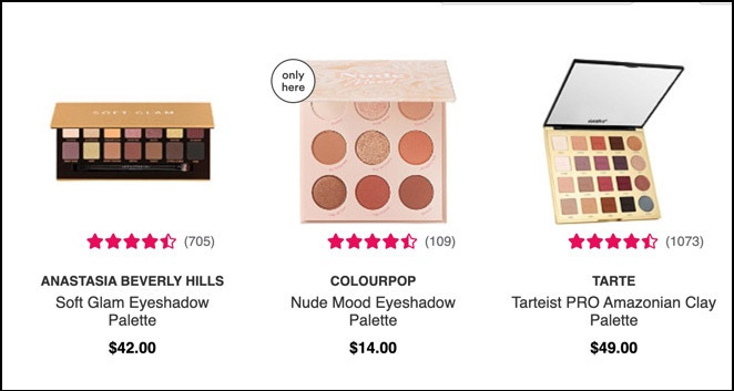 Red Aspen eye palette alternatives