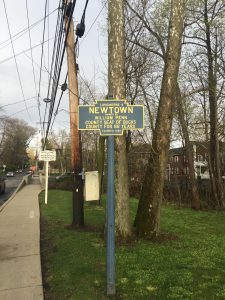 Sign from Newtown, PA