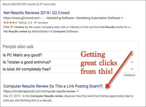 SEO Affiliate Mastery Review - Results