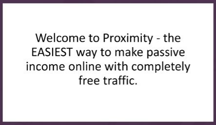 Make passive income with free traffic using Proximity