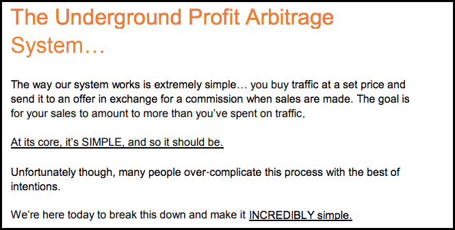 Underground Profit Arbitrage