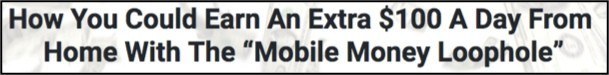 Headline for Mobile Money Loophole
