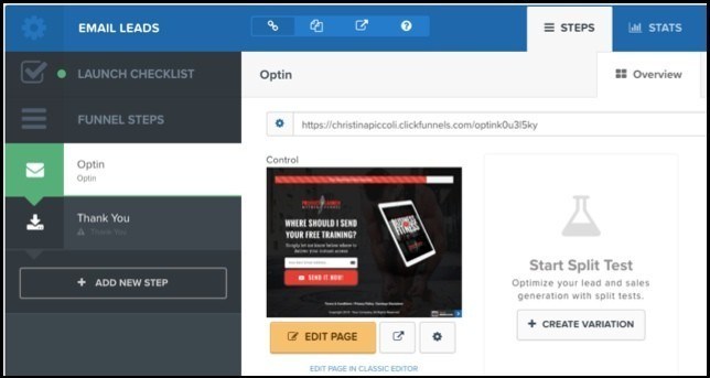 Customize your template in ClickFunnels