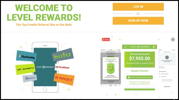 Level Rewards homepage