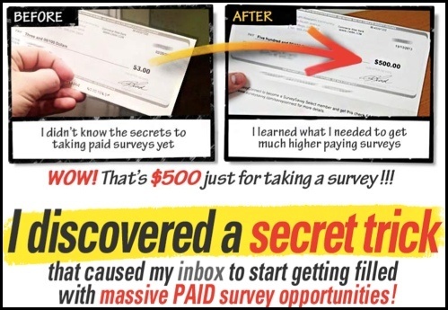 There are no secret tricks to Take Surveys for Cash