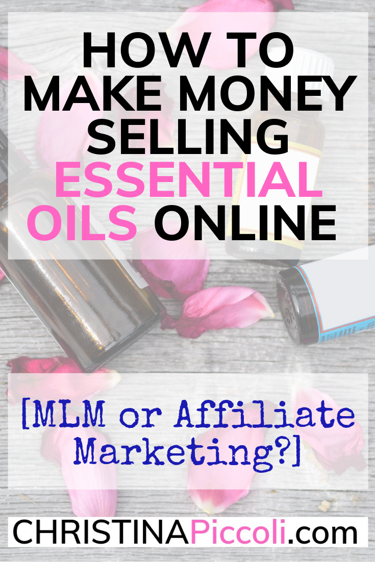 How to make money selling essential oils online for Pinterest.